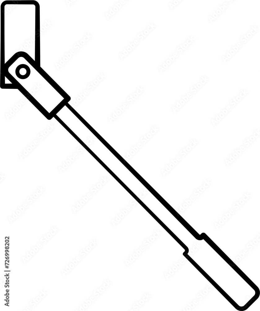 Breaker Bar Outline Vector Illustration Breaker Bar Outline Vector Illustration