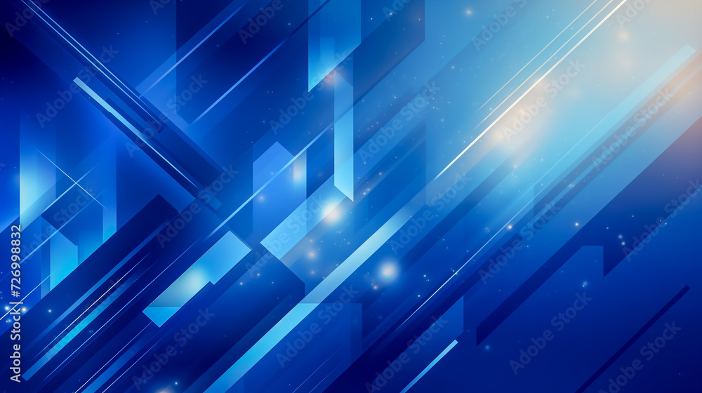 Abstract modern blue background banner