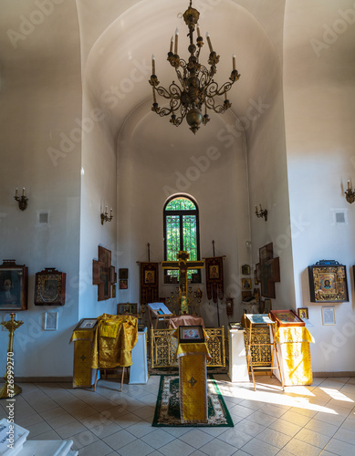 Interior of the chapel of the Holy Blessed Prince Igor of Chernigov in Pushkin photo