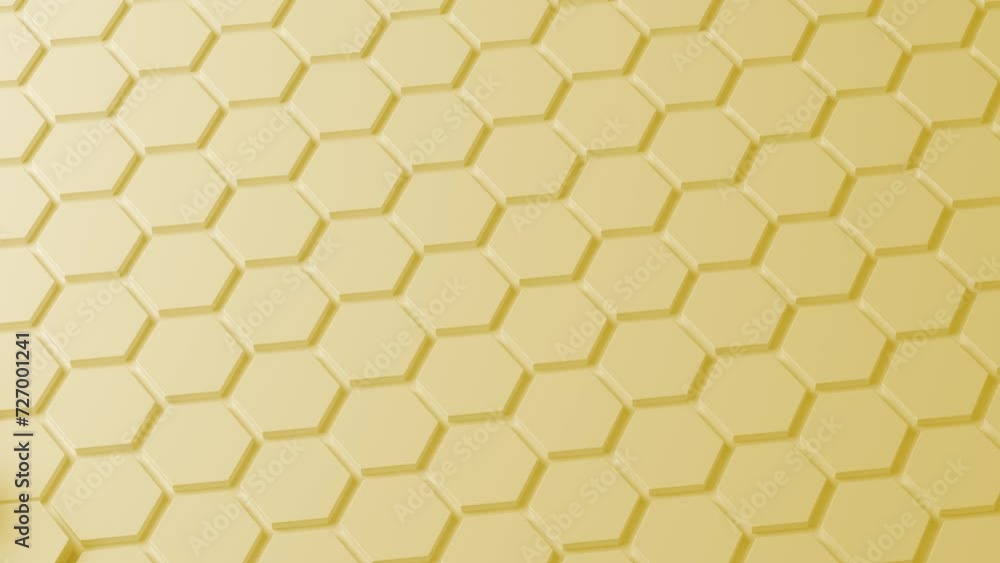Abstract yellow honeycomb. Abstract Hexagonal Diamonds. Modern template for documents, reports and presentations. Sci-Fi Futuristic. 4K motion graphic video. Seamless looping Abstract yellow honeycomb. Abstract Hexagonal Diamonds. Modern template for documents, reports and presentations. Sci-Fi Futuristic. 4K motion graphic video. Seamless looping