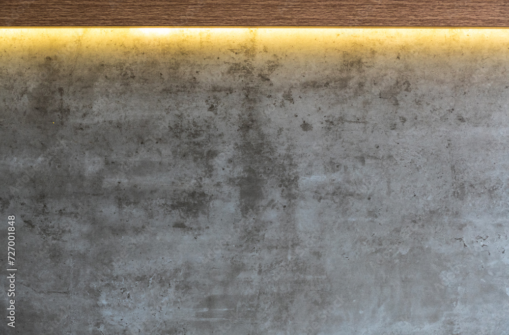 Fototapeta premium Lighting on the concrete wall 