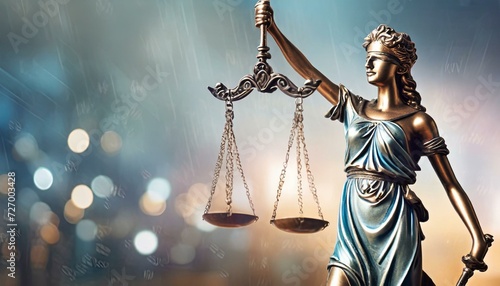 Scales of Justice - Judgement by Trial - Lady Justice is Blind