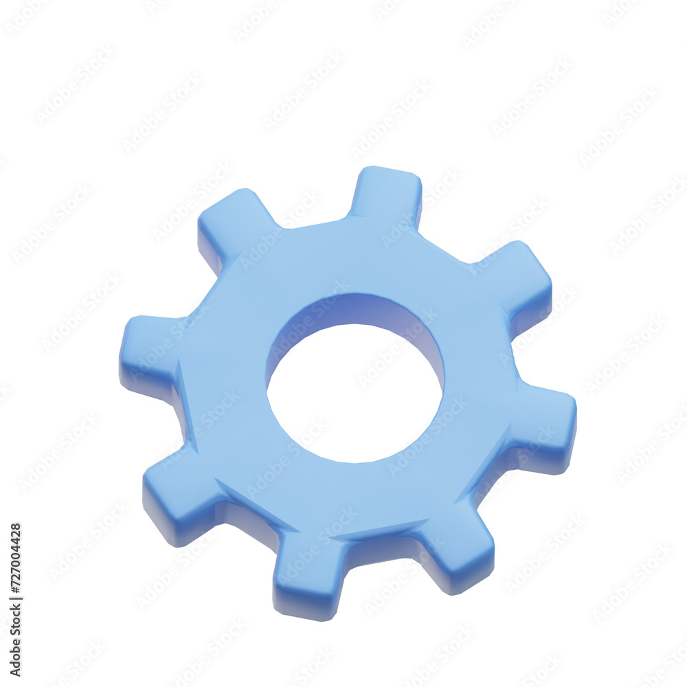 3D gear icon for your design