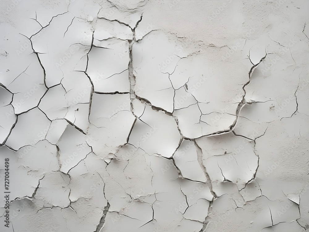 Broken concrete wall with cracks Broken concrete wall with cracks