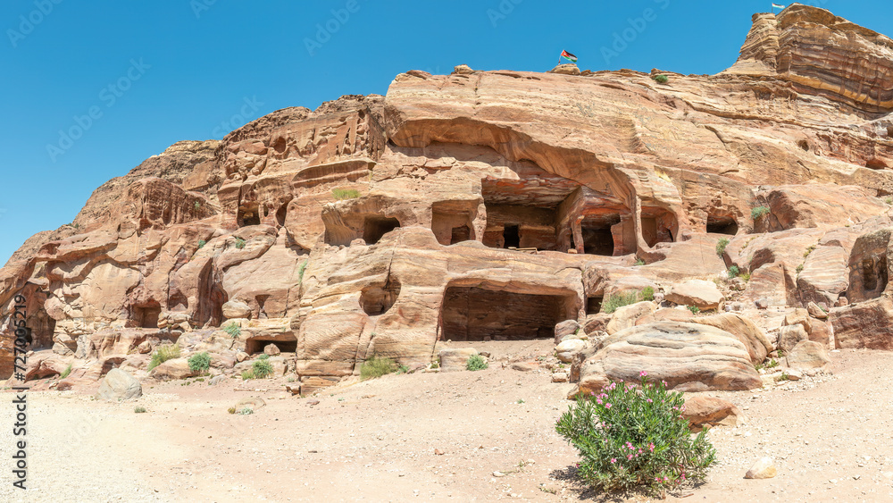 Nabataean Caves, Petra, Jordan.