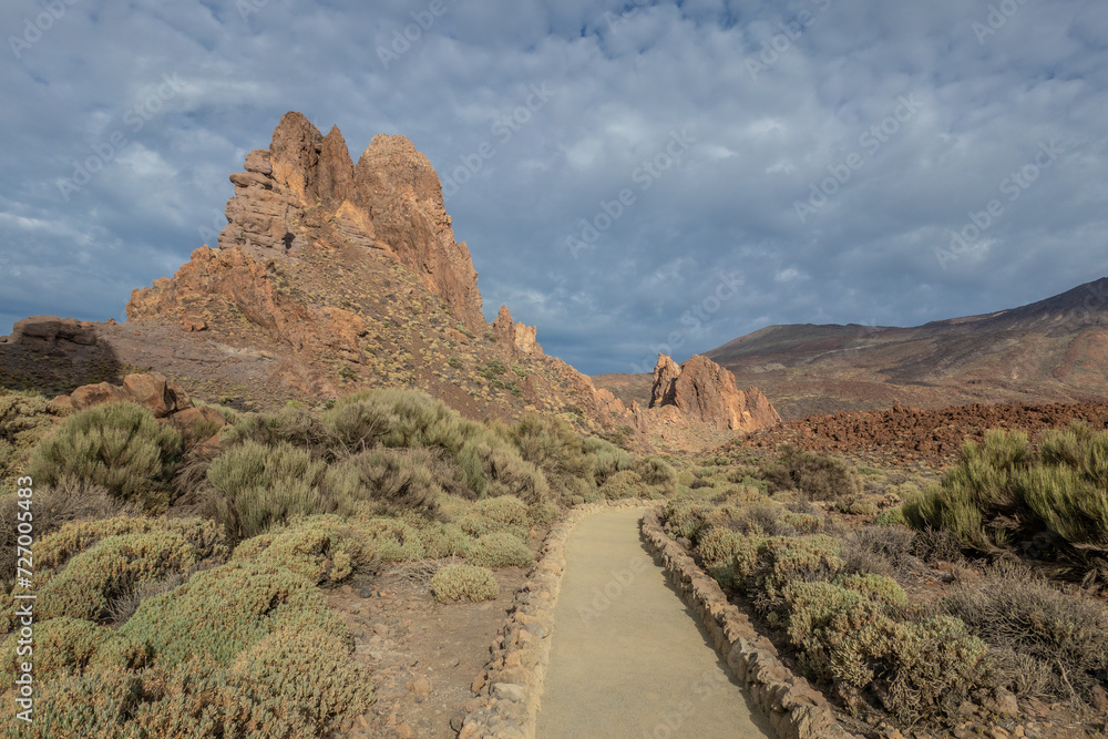 Landscape of Teide National Park , Tenerife Landscape of Teide National Park , Tenerife