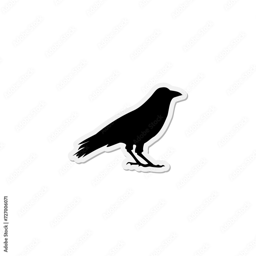 Obraz premium Crow icon isolated on transparent background