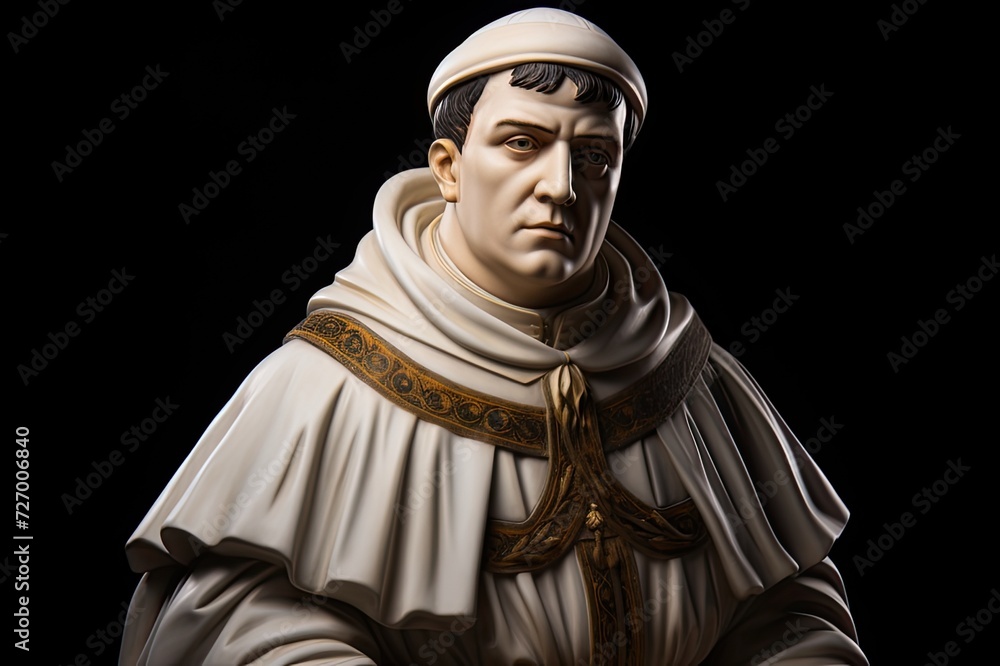 Naklejka premium Saint Thomas Aquina statue.