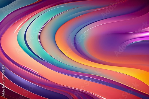 3D Realistic Abstract background psychedelic pattern  pastel gradient colors  smooth texture and calming visuals