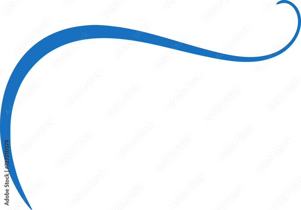 Hand drawn line illustration. Decorative line design element Hand drawn line illustration. Decorative line design element