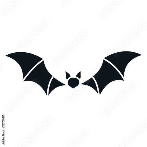 Bat icon vector. Halloween illustration sign. vampire symbol or logo.
