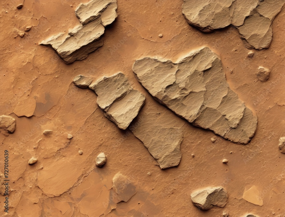 Mars like Surface Texture Illustration - Red Planet Digital Art for ...