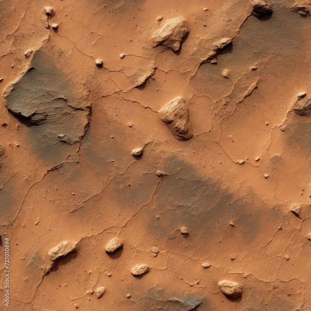 Mars like Surface Texture Illustration - Red Planet Digital Art for ...