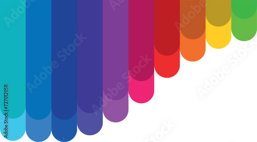 colored abstraction, rainbow stripes, LGBT colors on a transparent background, colored pencils and paints, thick smears of paint. Цветные подтеки сверху вниз. Красочные толстые полосы