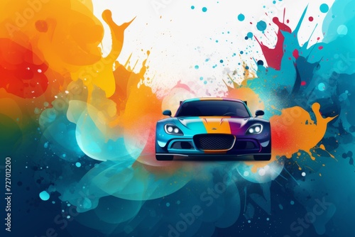 Abstract background for International Sports Car Racing Day or Evacuation Day