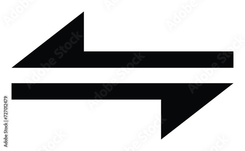vector two sided arrow on white background