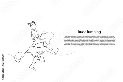 Wallpaper Mural background of the lumping horse. background of Indonesian culture. traditional dance art of the lumping horse Torontodigital.ca