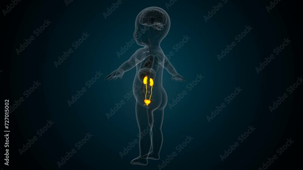 Human digestion liver,kidney,large intestine anatomy For medical concept 3d illustration Human digestion liver,kidney,large intestine anatomy For medical concept 3d illustration