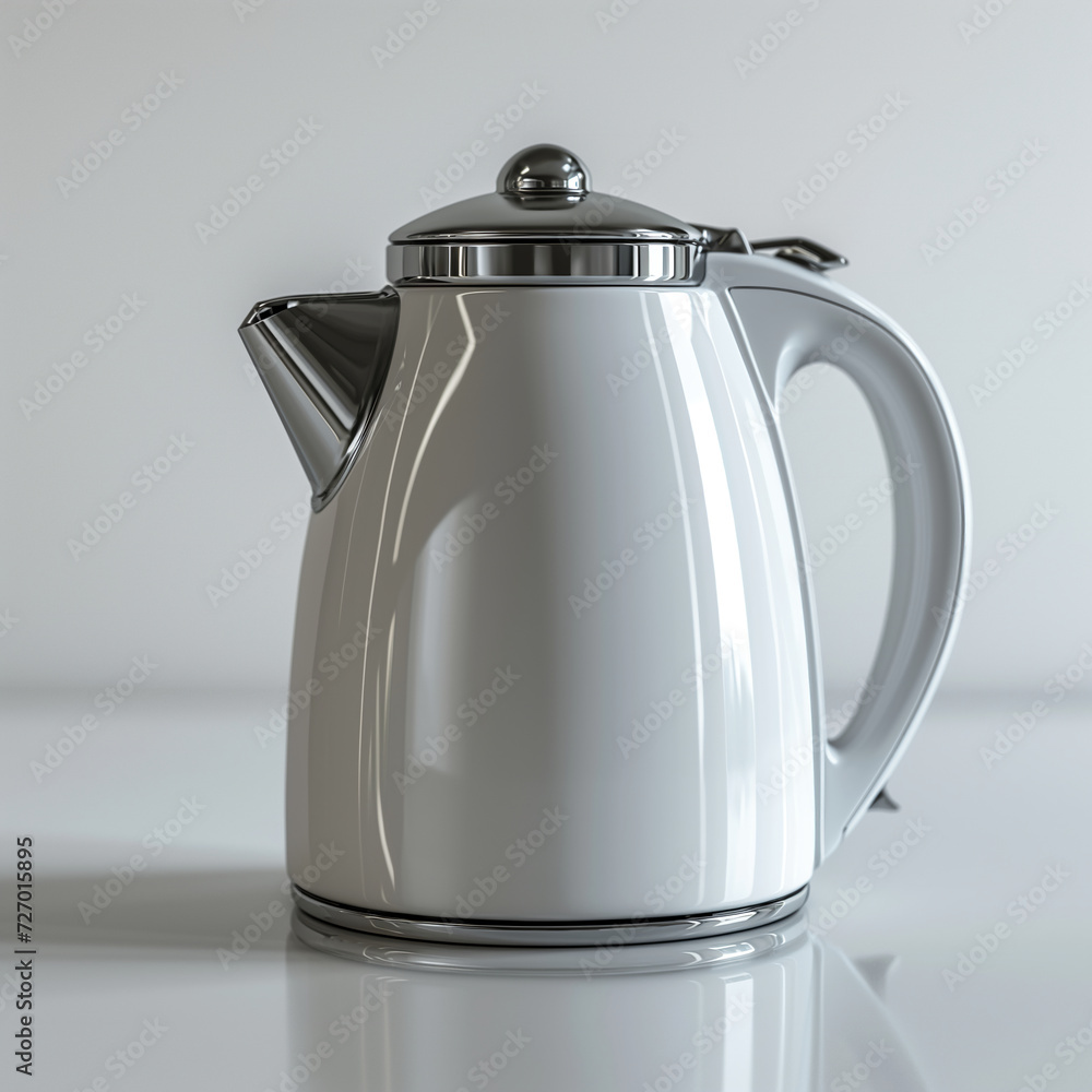 Fototapeta premium Modern Electric Kettle in Kitchen Setting