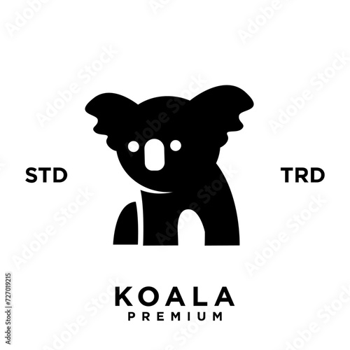 koala logo icon design template vector with modern illustration concept style 