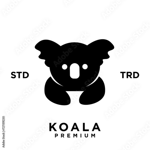 koala logo icon design template vector with modern illustration concept style 