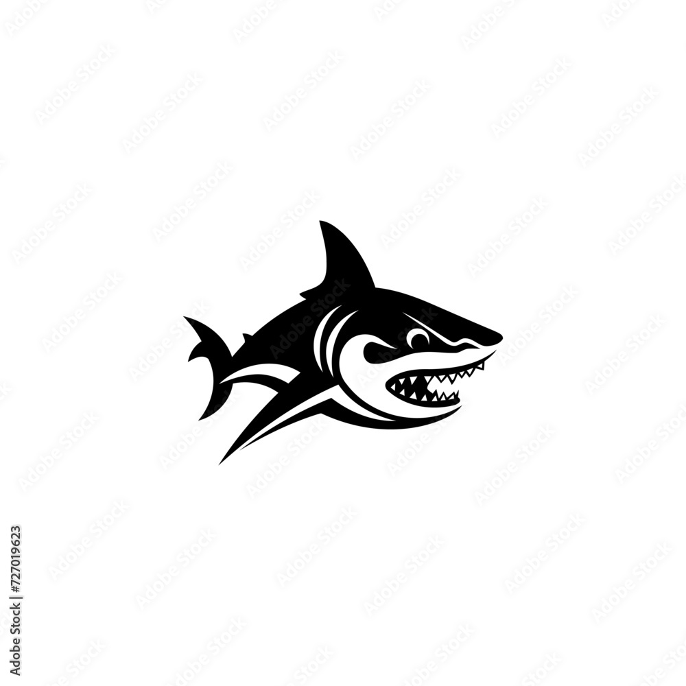 Fototapeta premium Shark logo design vector template