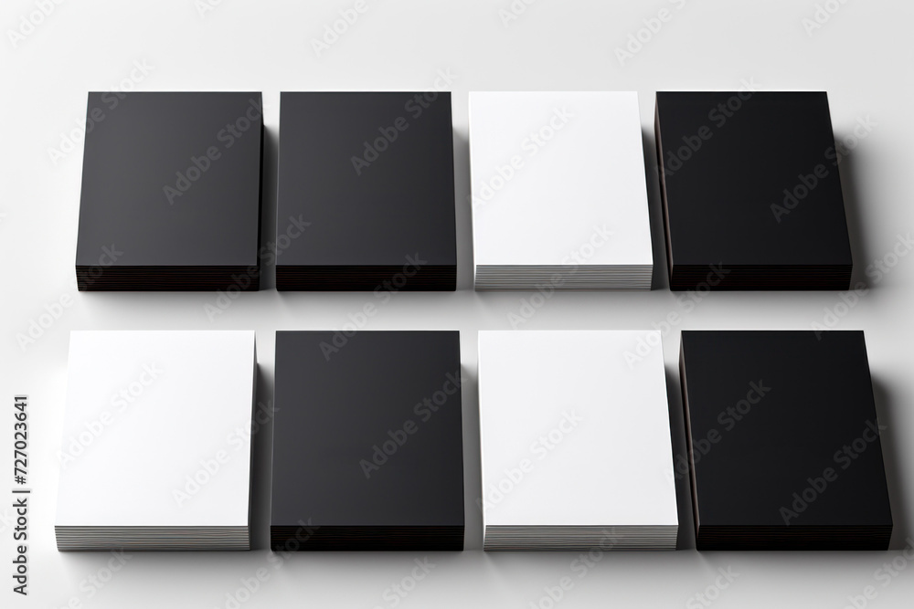 Business cards blank. Mockup on light background. Copy space for text. Business cards blank. Mockup on light background. Copy space for text.