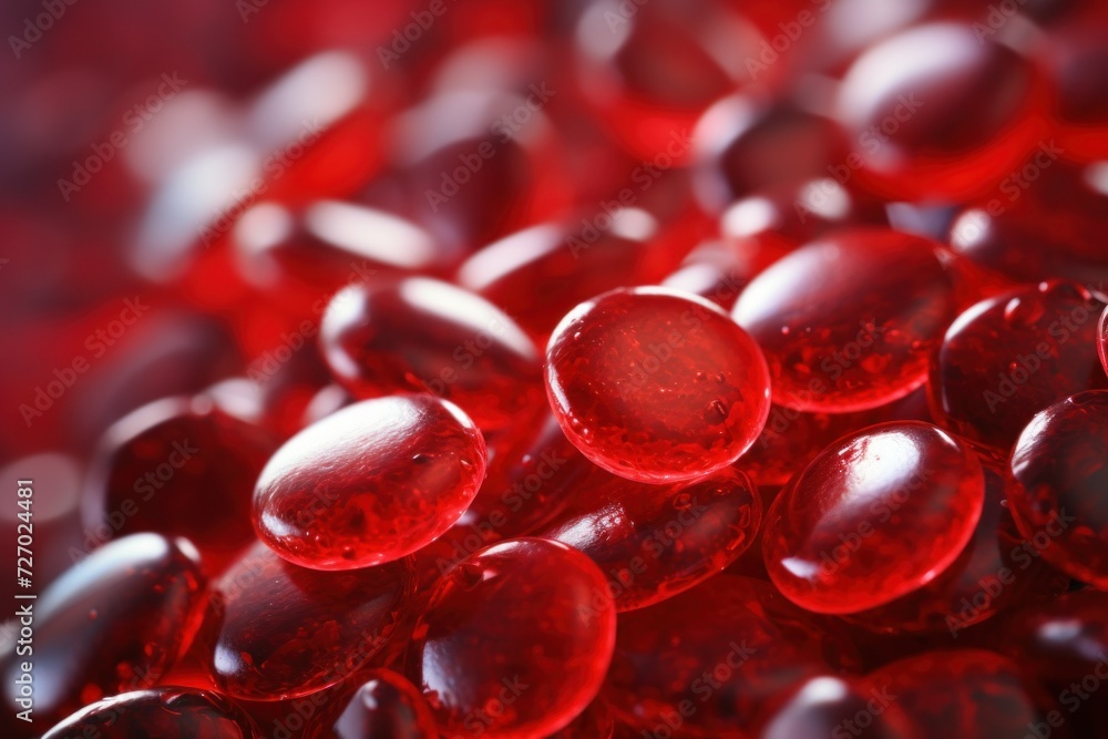 red blood cells, microscope visualization red blood cells, microscope visualization