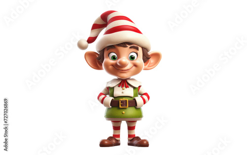 Chef Christmas Elf Isolated on transparent background. © Sehar