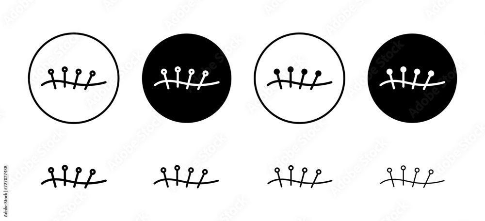 Acupuncture vector icon set collection. Acupuncture Outline flat Icon. Acupuncture vector icon set collection. Acupuncture Outline flat Icon.
