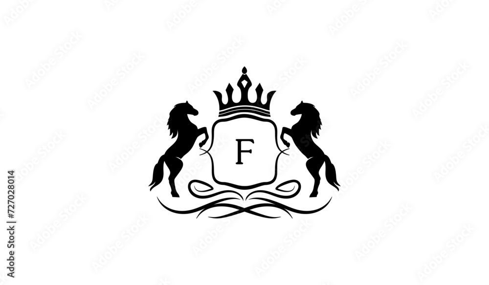 Luxury Alphabetical Lion Retro Logo Luxury Alphabetical Lion Retro Logo