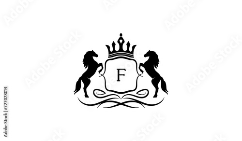 Luxury Alphabetical Lion Retro Logo