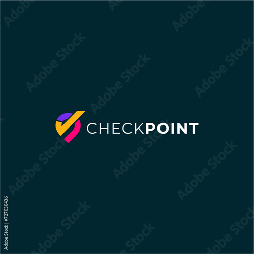 check point logo design mark ideas logo design