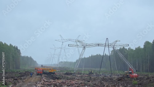 Rain or Shine, Power Line Technicians at Work