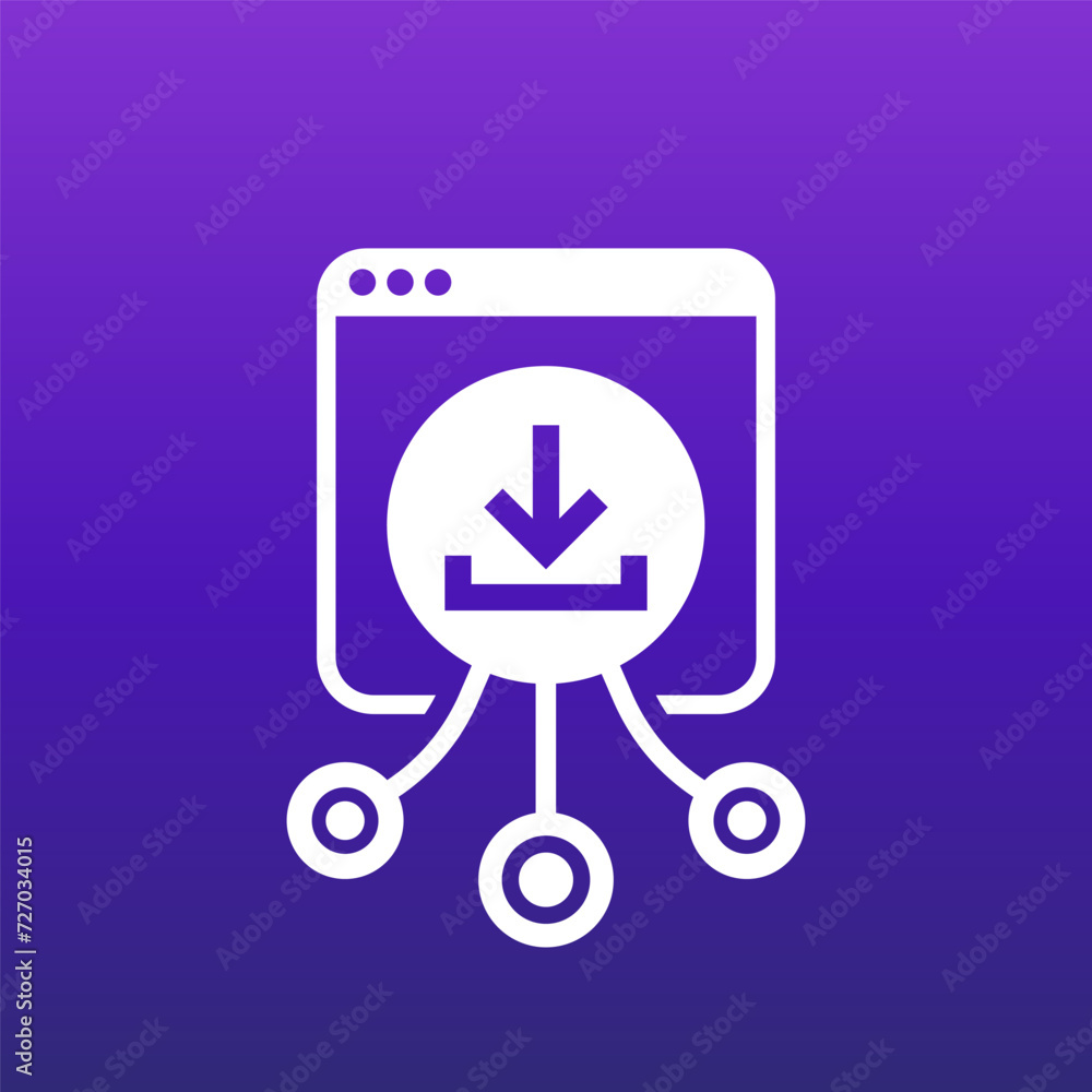 Download app icon, vector design Download app icon, vector design