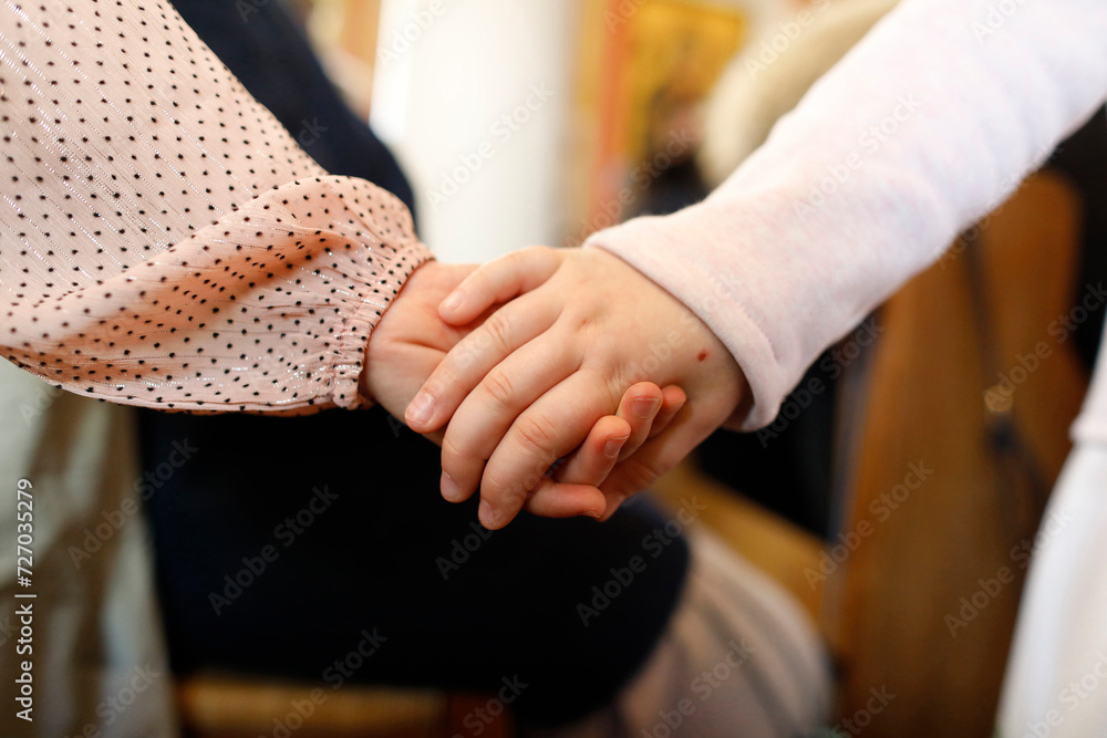 Obraz premium Mass in Saint Volodymyr Greek catholic Ukrainian cathedral, Paris, France