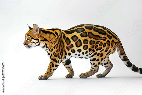 jungle cat on a white background