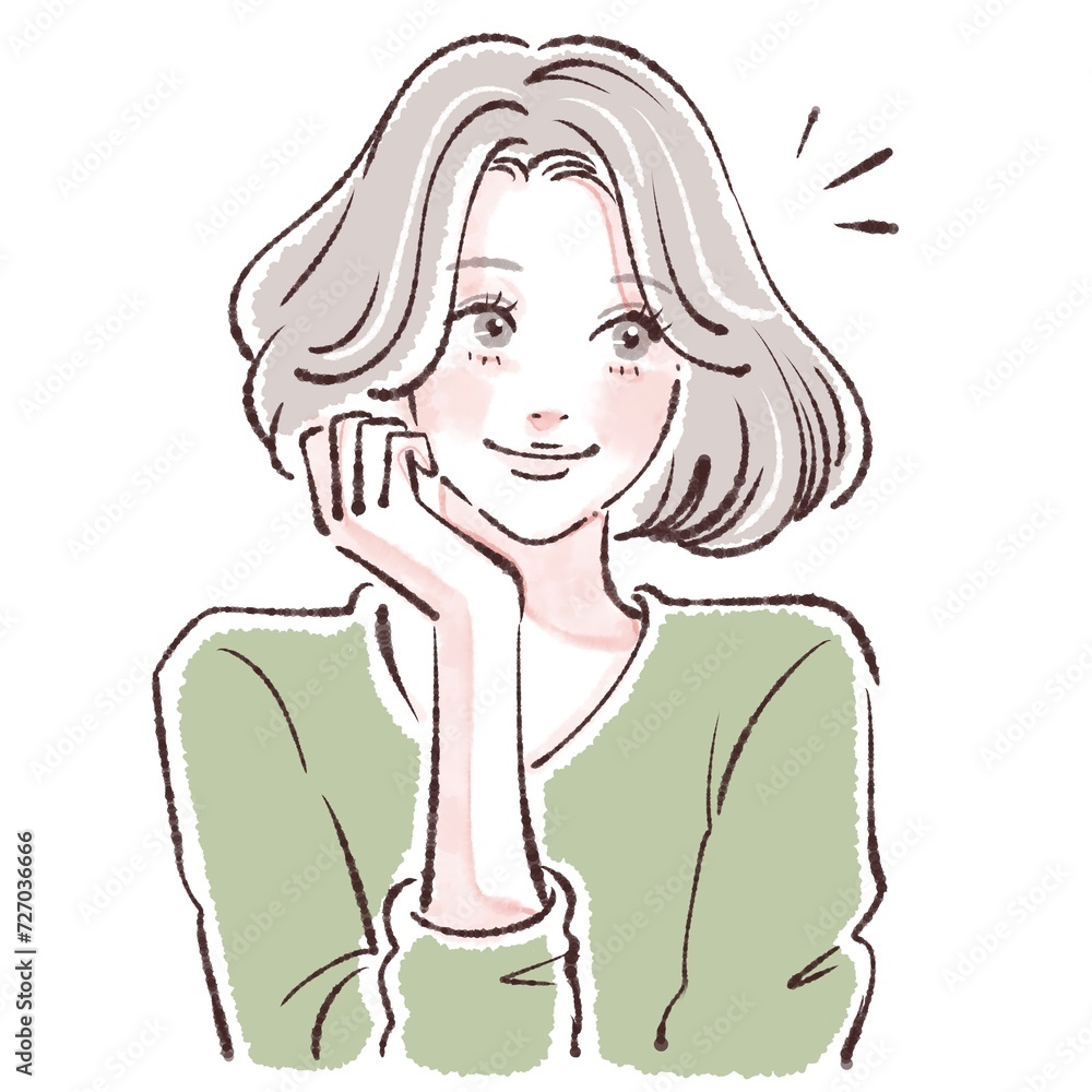 女性・女の子のイラスト素材 女性・女の子のイラスト素材