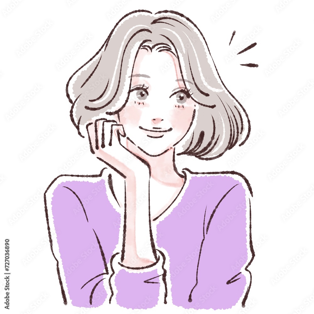 女性・女の子のイラスト素材 女性・女の子のイラスト素材
