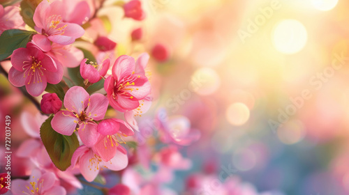 Cherry Blossoms: beautiful spring bokeh wallpaper in pink © Manuel