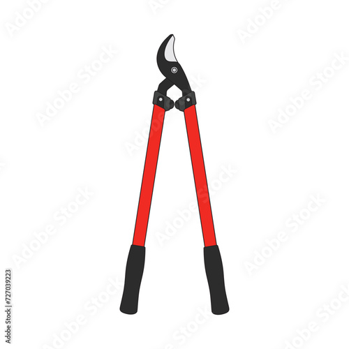 Kids drawing Cartoon Vector illustration loopers scissors Isolated in doodle style