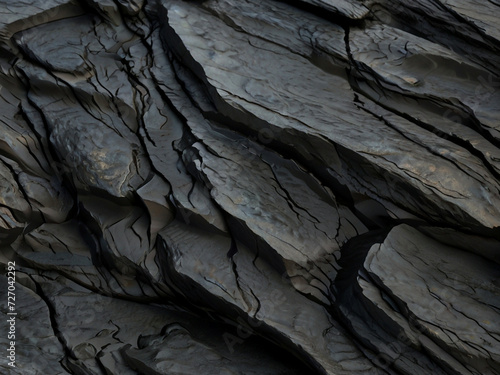 Dark gray stone background with textures.