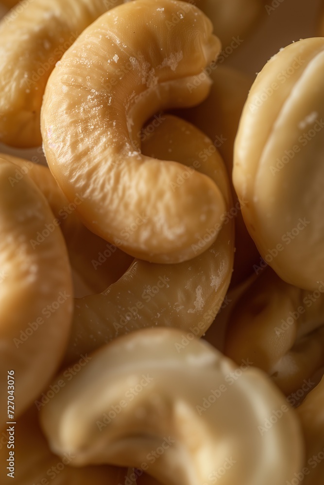 Macro shot of a cashew. A nut rich in protein and micronutrients. Macro shot of a cashew. A nut rich in protein and micronutrients.