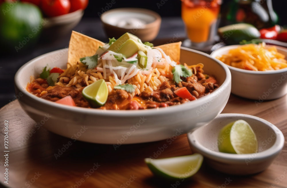 Mexican Food, Beautiful Delicious food photography at restaurant, table food, healthy food Mexican Food, Beautiful Delicious food photography at restaurant, table food, healthy food