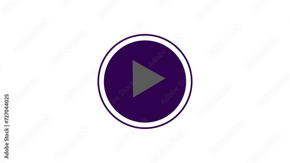Abstract video player button icon dark purple circle illustration. Music play button magenta triangle on the white background 4k illustration. Abstract video player button icon dark purple circle illustration. Music play button magenta triangle on the white background 4k illustration.
