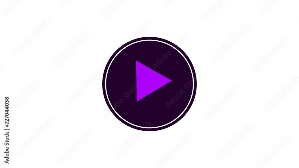 Abstract video player button icon dark purple circle illustration. Music play button magenta triangle on the white background illustration. Abstract video player button icon dark purple circle illustration. Music play button magenta triangle on the white background illustration.