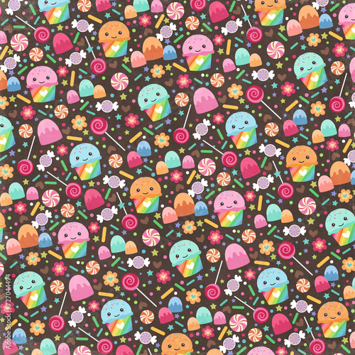seamless pattern with flowers