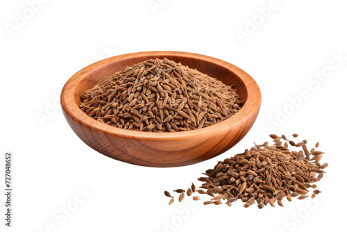 illustration of organic spice caraway seed, transparent PNG background, Generative ai