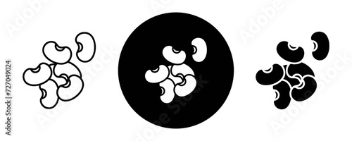 Legume outline icon collection or set. Legume Thin vector line art
