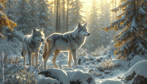 wolf in winter © Annette